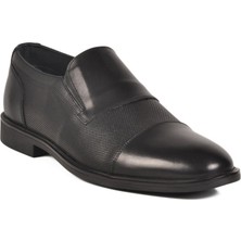 Walkway 1928 M Siyah Hakiki Deri Erkek Klasik Ayakkabı