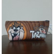 Owl Bag Tazmanya Canavarı Desenli Kalemlik - Makyaj Çantası