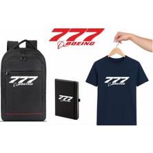 Vecihi Geliyor Boeing 777 Tshirt Çanta Defter Kombini Pilot - Havacı - Uçak Tutkunu Hediye