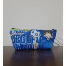 Owl Bag Blue Lock - Meguru Bachira Desenli Kalemlik - Makyaj Çantası
