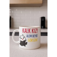 Çokaş Dijital Hediyelik Replik Yazı Baskılı Porselen Kupa Su Bardağı