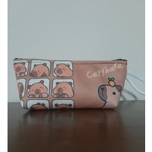 Owl Bag Capybara 2 Nolu Desenli Kalemlik - Makyaj Çantası