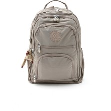 Sanmorris Unisex Suya Dayanıklı Krinkıl Kumaş Çok Gözlü Orta Boy Laptop Okul ve Sırt Çantası 3013