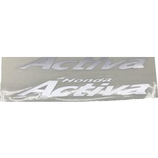Honda Activa Yan Kapak Yazı Etiket  Gri