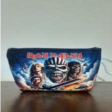 Owl Bag Iron Maiden Desenli Kalemlik - Makyaj Çantası