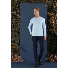 Ts 870 Slim Fit Mavi Spor T-Shirt