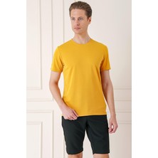 Efor Erkek Ts 880 Slim Fit Safran Spor T-shirt