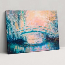 Popcas Claude Monet Kanvas Tablo - Ihlamur Ağaçları Duvar Dekorasyonu