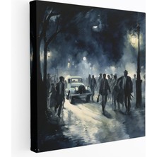 Popcas Goodfellas Vintage Sahne Ay Işığında Kanvas Duvar Sanatı