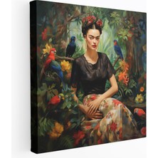 Popcas Frida Kahlo Kanvas Tablo - Canlı Doğa Kanvas Tablo