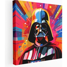 Popcas Darth Vader Pop Art Tarzı Kanvas Tablo - Grafik Tasarım