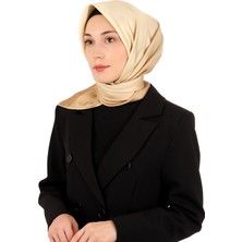 Bursa İpek Gold Krem Degrade Twill Ipek Eşarp