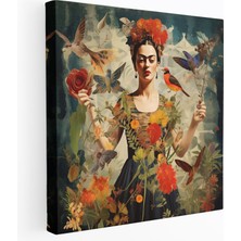 Popcas Frida Kahlo Kanvas Duvar Dekorasyonu - Ev Dekorasyonunda Frida Kahlo Kanvas Duvar Sanatı