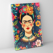 Popcas Frida Kahlo Tarzı Kanvas Tablo - Frida Kahlo Duvar Dekorasyonu