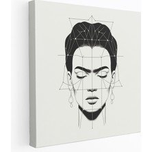 Popcas Minimalist Frida Kahlo Kanvas Tablo Sanatı - Frida Kahlo Çizgi Kanvas Karakteristik Özellikler