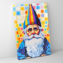 Popcas Pop Art Gnome Kanvas Tablo - Gnome Çağdaş Tarz Odak Noktası