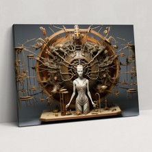 Popcas Ezoterik Duvar Dekorasyonu - Gizli Bilgi Kanvas Tablo Karma Medya Heykel