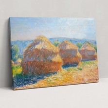 Popcas Claude Monet Kavaklar Duvar Dekorasyonu - Kanvas Tablo Sanatı