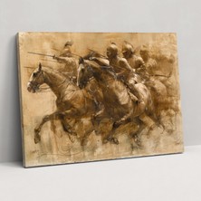 Popcas Leonardo Da Vinci Tarzı Kanvas Tablo - Ev Dekorasyonu Duvar Sanatı