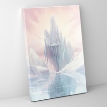 Popcas Efsanevi Buzdağı Duvar Dekorasyonu - Buzdağı Sürrealist Sanat Eseri Duvar Dekorasyonu Kanvas Tablo