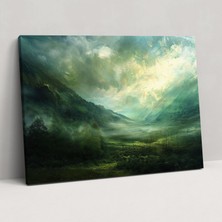 Popcas Dokunaklı Manzara Duvar Süslemesi - Leonardo Da Vinci Kanvas Tablo Duvar Dekorasyonu