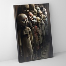 Popcas Korku Bebek Koleksiyonu Duvar Dekorasyonu - Korku Çatı Arası Kanvas Duvar Sanatı