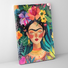 Popcas Frida Kahlo Tarzı Kanvas Tablo - Frida Kahlo Ev Dekorasyonu
