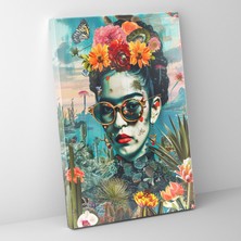 Popcas Frida Kahlo Tarzı Duvar Sanatı - Kanvas Tablo Frida Kahlo Tarzı Duvar Sanatı