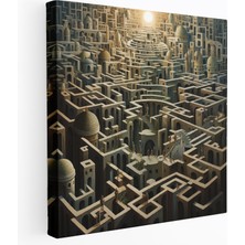 Popcas Goodfellas Kanvas Tablo - Suç Temalı Semboller Labirent Benzeri Yapı