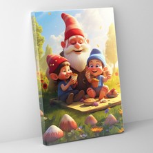 Popcas Güneşe Maruz Kalan Çayır Cücesi Kanvas Tablo - Cüce Nostalji Yürek Isıtan Duvar Süsleme