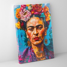 Popcas Frida Kahlo Stili Duvar Sanatı - Kanvas Tablo Ev Dekorasyonu Duvar Dekorasyonu