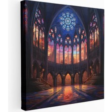 Popcas Orta Çağ Katedrali Kanvas Tablo