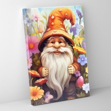 Popcas Cüce Kanvas Tablo - Karikatür Esinli Duvar Sanatı - Duvar Dekorasyonu