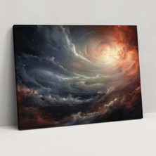 Popcas Jüpiter Duvar Tablosu - Yeryüzü Dışı Fırtınalar - Yeryüzü Büyüleyici Bulut Desenleri Duvar Tablosu Devasa Fırtınalar