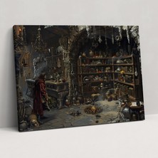 Popcas Rönesans Karakterler Kanvas Tablo - Leonardo Da Vinci Duvar Dekorasyonu Duvar Sanatı