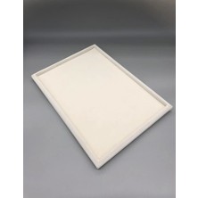 Sertex Kumaşı Krem Renk 24/34 cm  Takı Servis Kutu Tabla