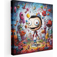 Popcas Bahar Çiçekleri Kanvas Tablo - Salon Dekorasyonu Için Şık Bir Dokunuş