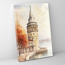 Popcas Galata Kulesi Kanvas Tablo - Galata Kulesi Duvar Sanatı Kanvas