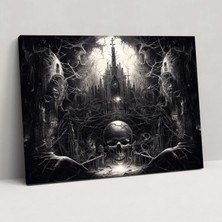 Popcas Esoterizm Duvar Sanatı:  Anlatı - Illuminati Esoterizm Büyüleyici Görsel Hikaye Kanvas Tablo