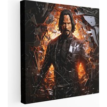 Popcas John Wick Metal Duvar Sanatı - 3D Metal Sanat Duvar Dekorasyonu Havalı