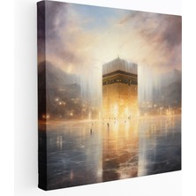 Popcas Kaaba Duvar Sanatı - Izlenimci Tablo Kanvas Duvar Sanatı