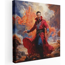 Popcas Marvel Kanvas Tablo - Sanat Doktor Strange Duvar Dekorasyonu