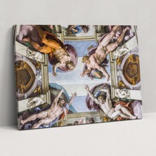 Popcas Michelangelo Duvar Dekoru - Kanvas Tablo Sanatı