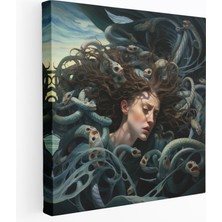 Popcas Medusa Rönesans Kanvas Tablo - Duvar Dekorasyonu Sofistike