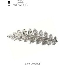 Weweus Kadın Gümüs Renk Parlak Premium Toka