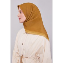 Gold Kenar Şerit Aura Eşarp