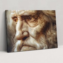 Popcas Leonardo Da Vinci Portreleri Kanvas Tablo - Tarihsel Portreler Ev Dekorasyonu