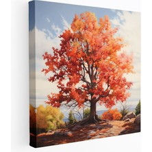 Popcas Akçaağaç Yaprakları Kanvas Tablo - Yapraklar Akçaağaç Ağacı Yüksek Kaliteli Kanvas Tablo Zarafet