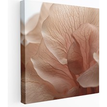 Popcas Manolya Yaprak Duvar Sanatı - Detaylar Kanvas Tablo Zarif Dokular