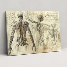 Popcas Leonardo Da Vinci Duvar Dekorasyonu Kanvas Tablo - Duvar Süslemesi Leonardo Da Vinci Tablosu